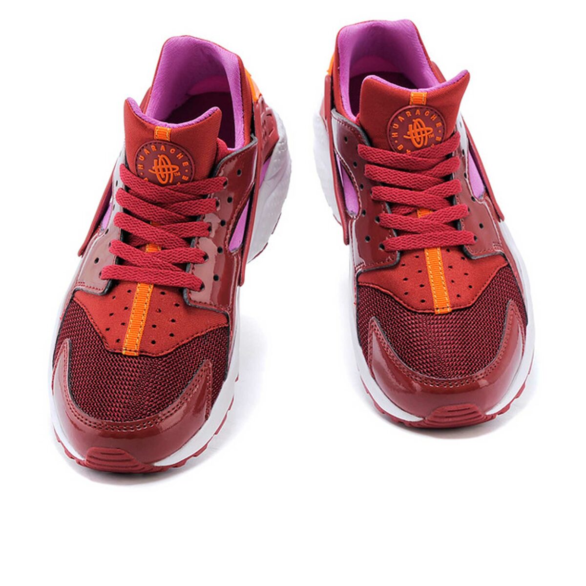 all burgundy huaraches