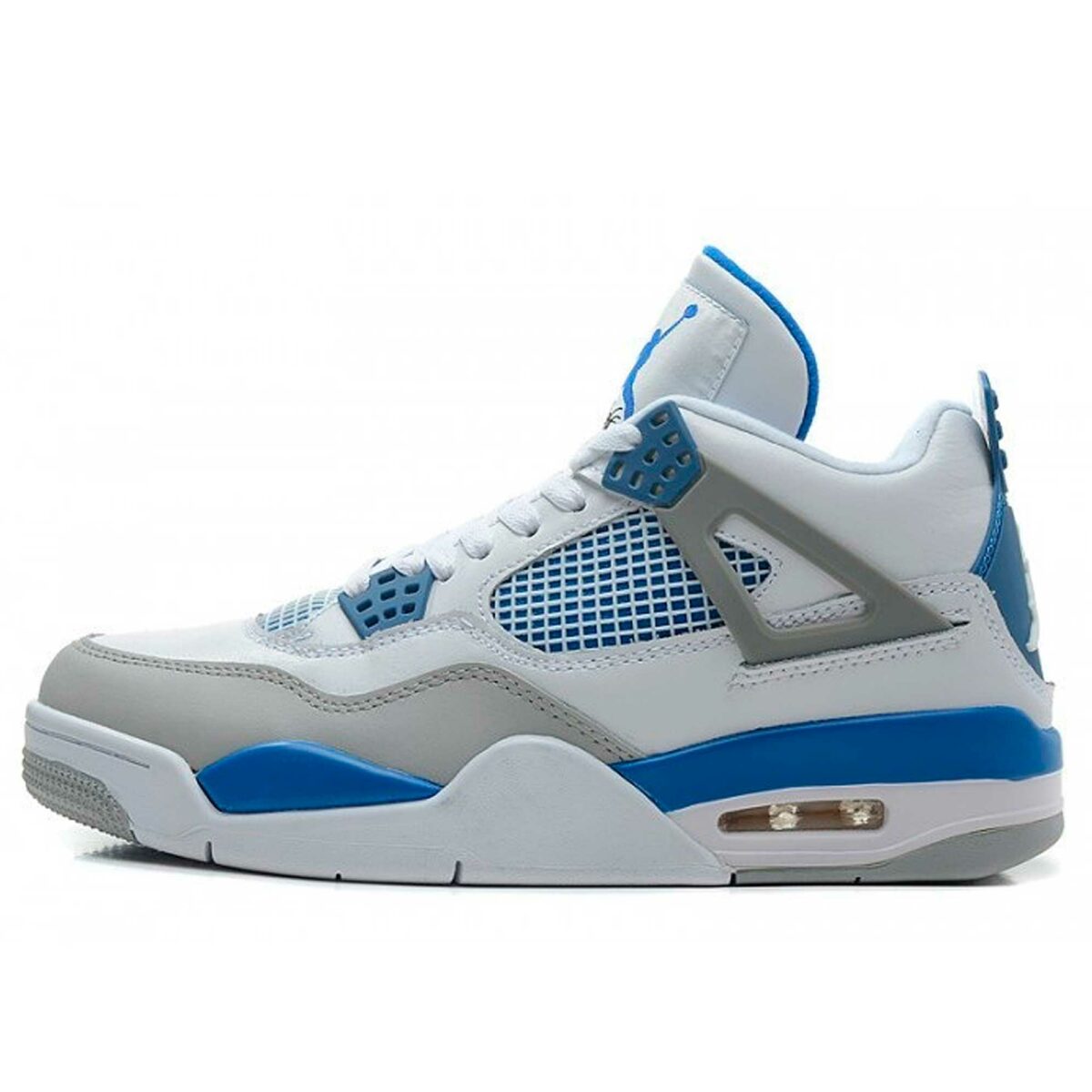 nike air jordan 4 retro white military blue grey