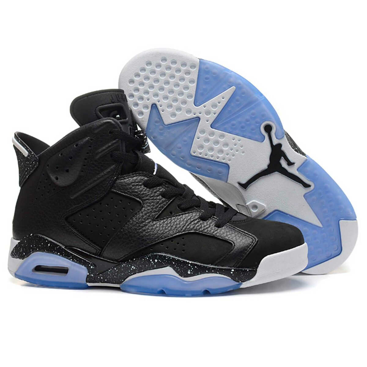 nike air jordan retro 6 UNC black university blue