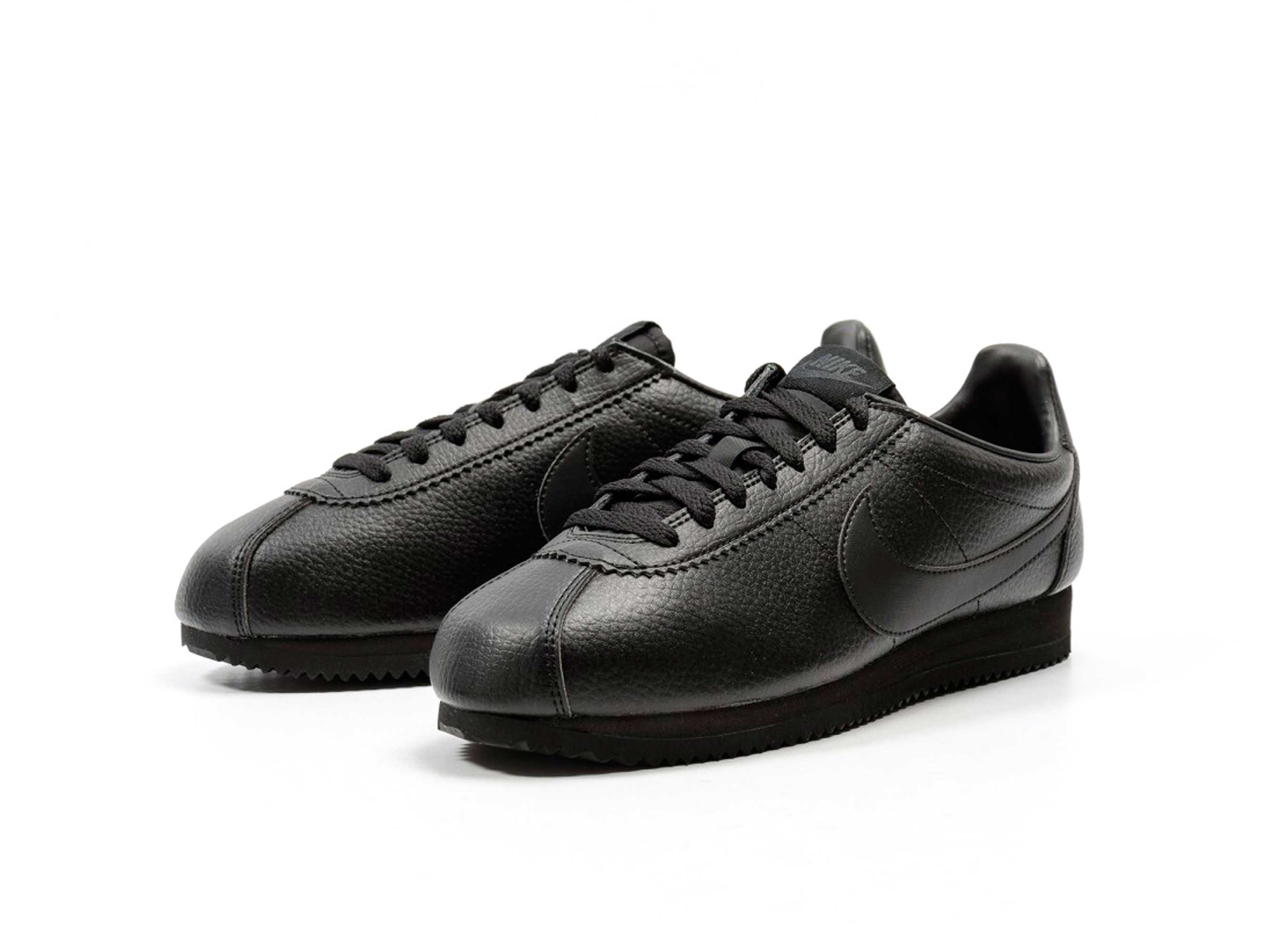 nike cortez leather all black ⋆ Nike Интернет Магазин