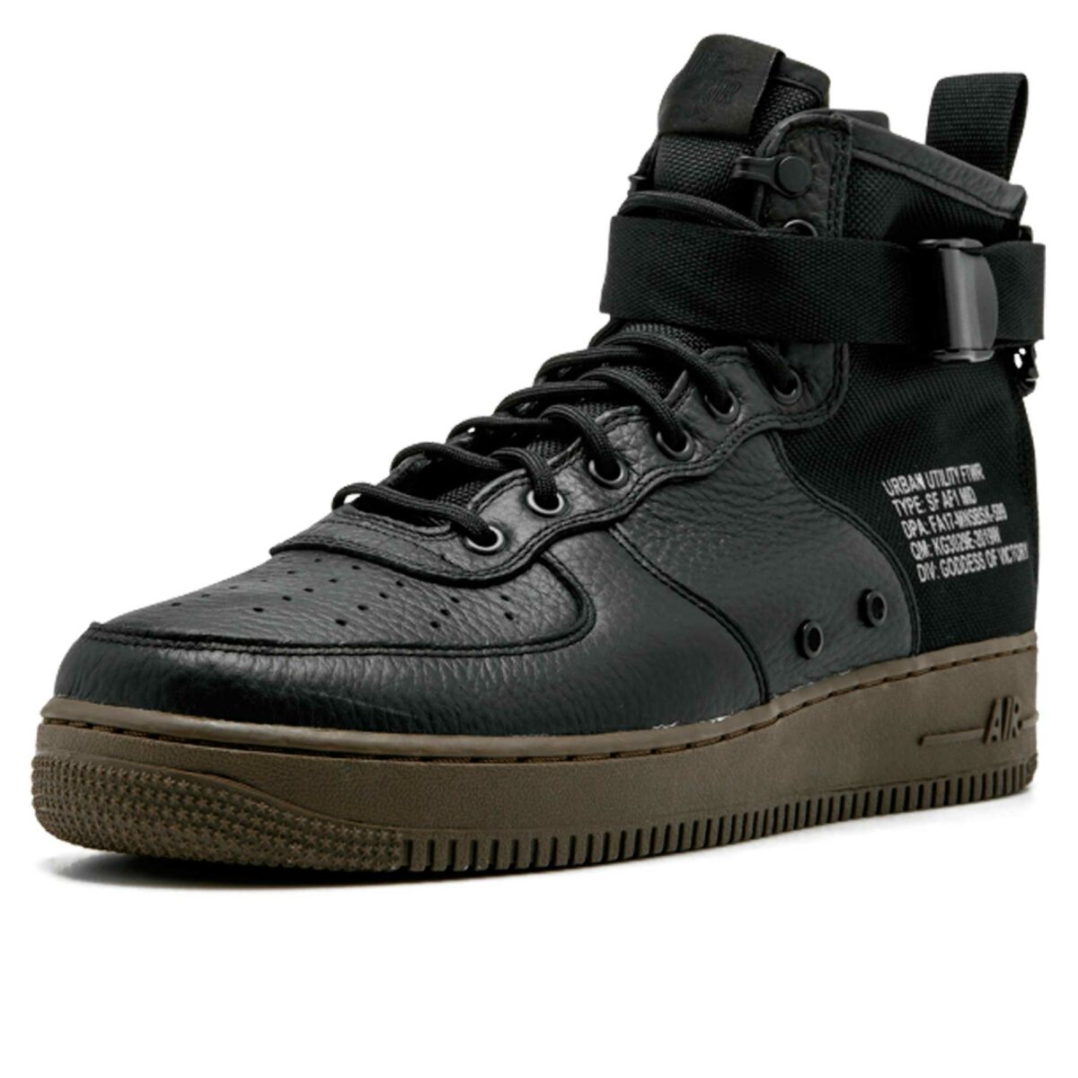 nike sf air force 1 mid black