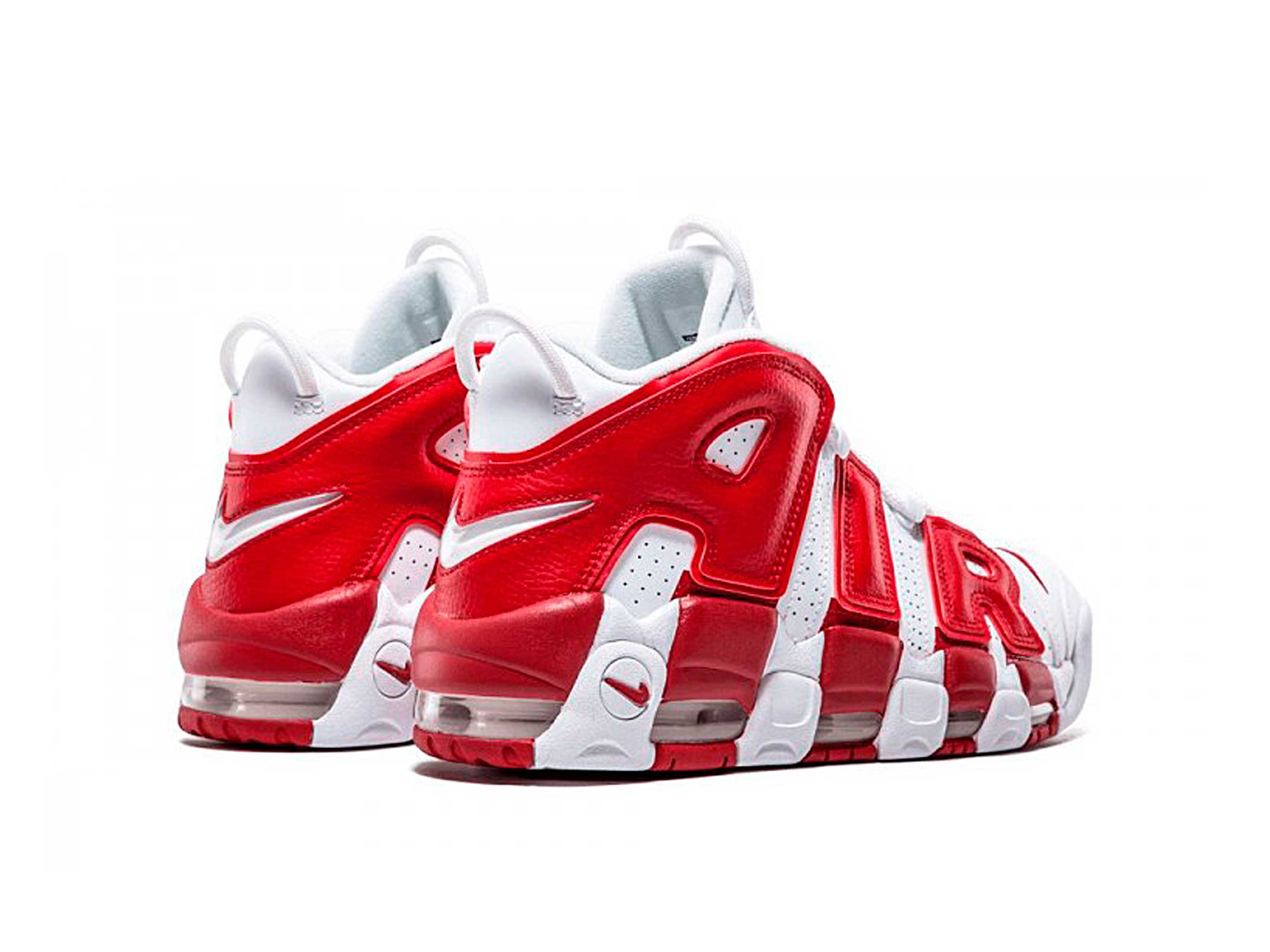 nike uptempo red mens