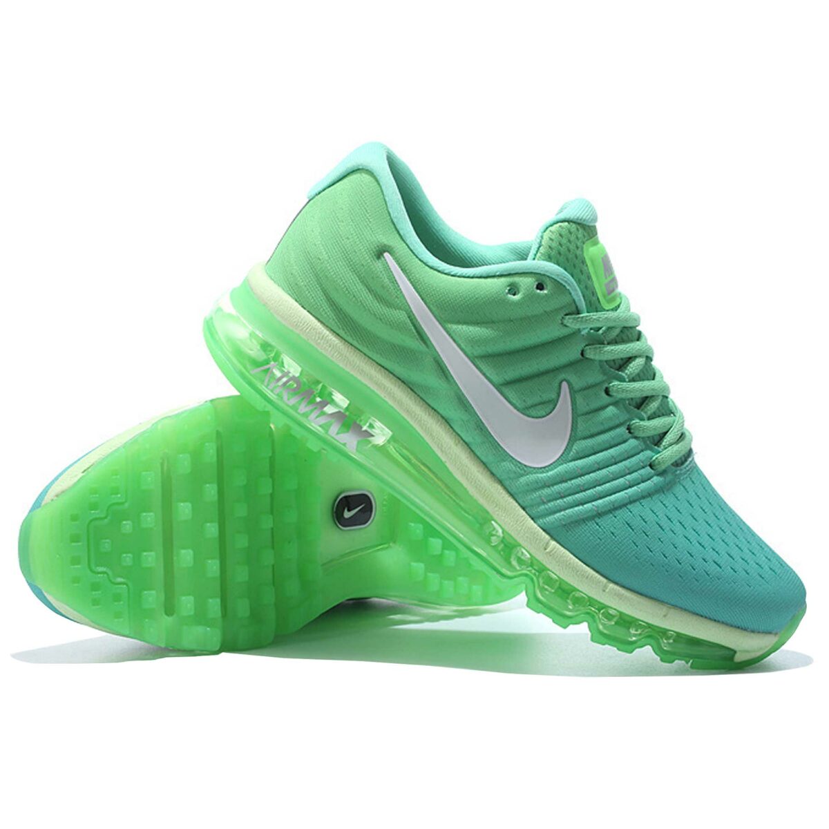 air max lime green and blue