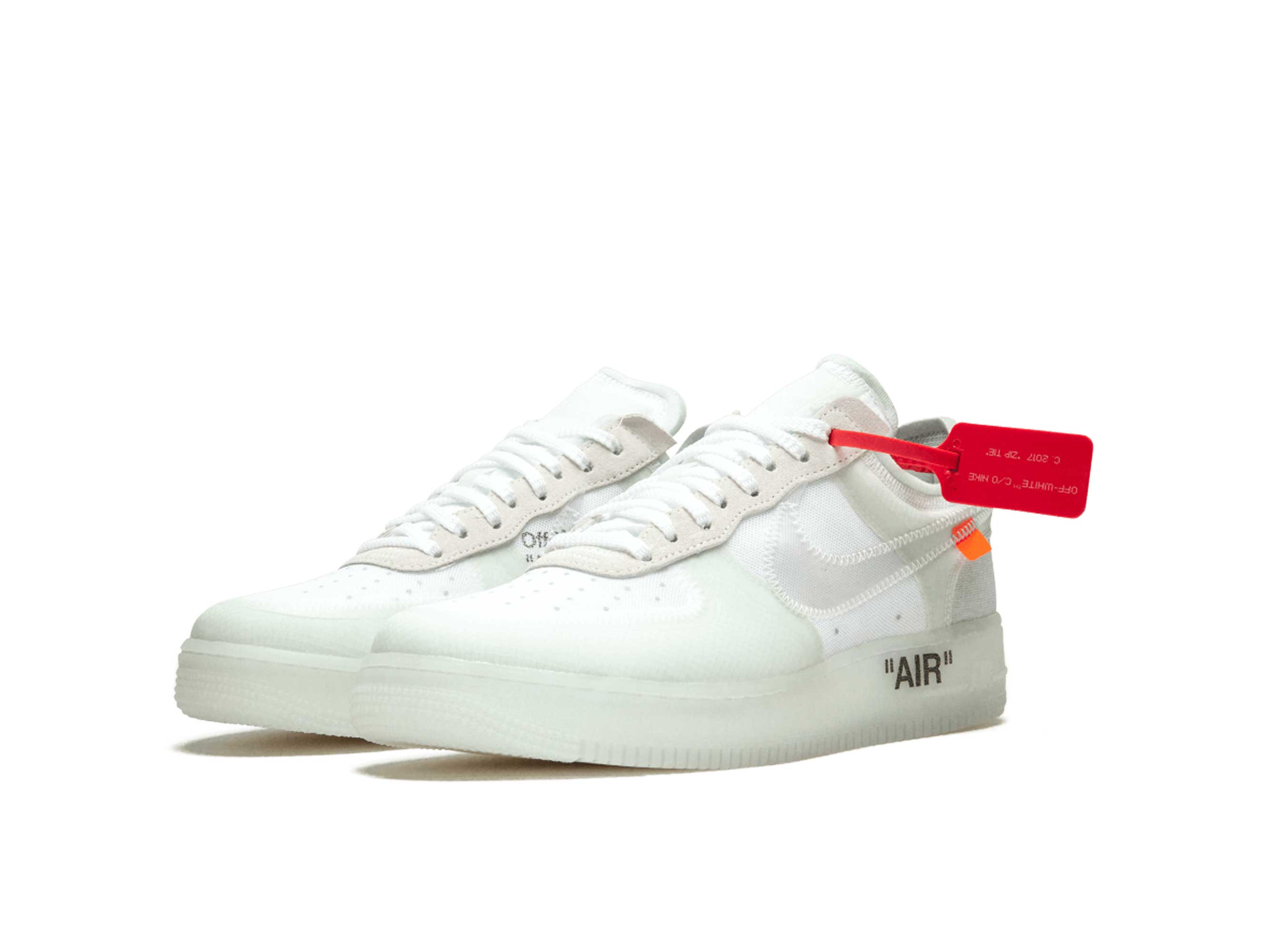 nike air force one off white white