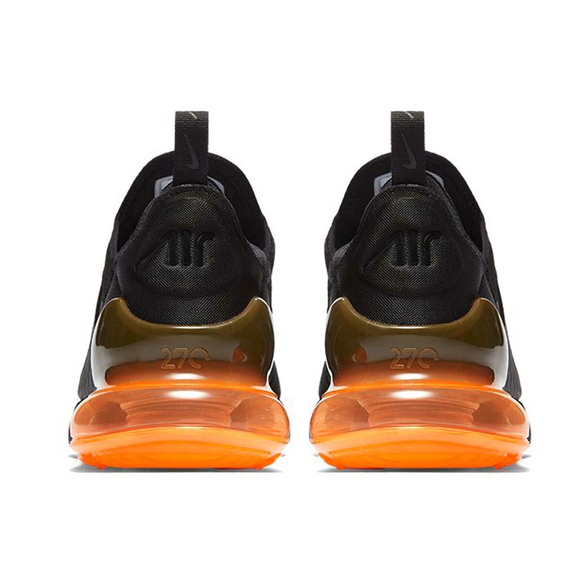 nike air max 270 black total orange hell