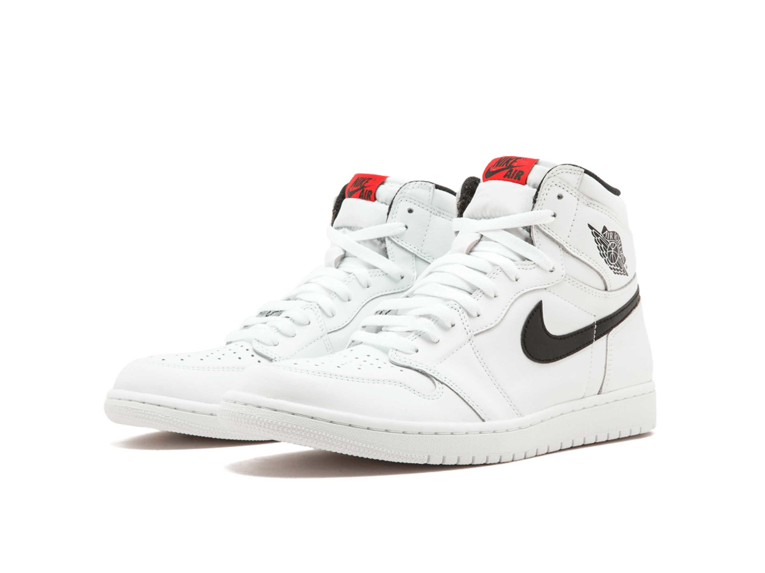 nike air Jordan 1 retro high og white black 555088_102 купить