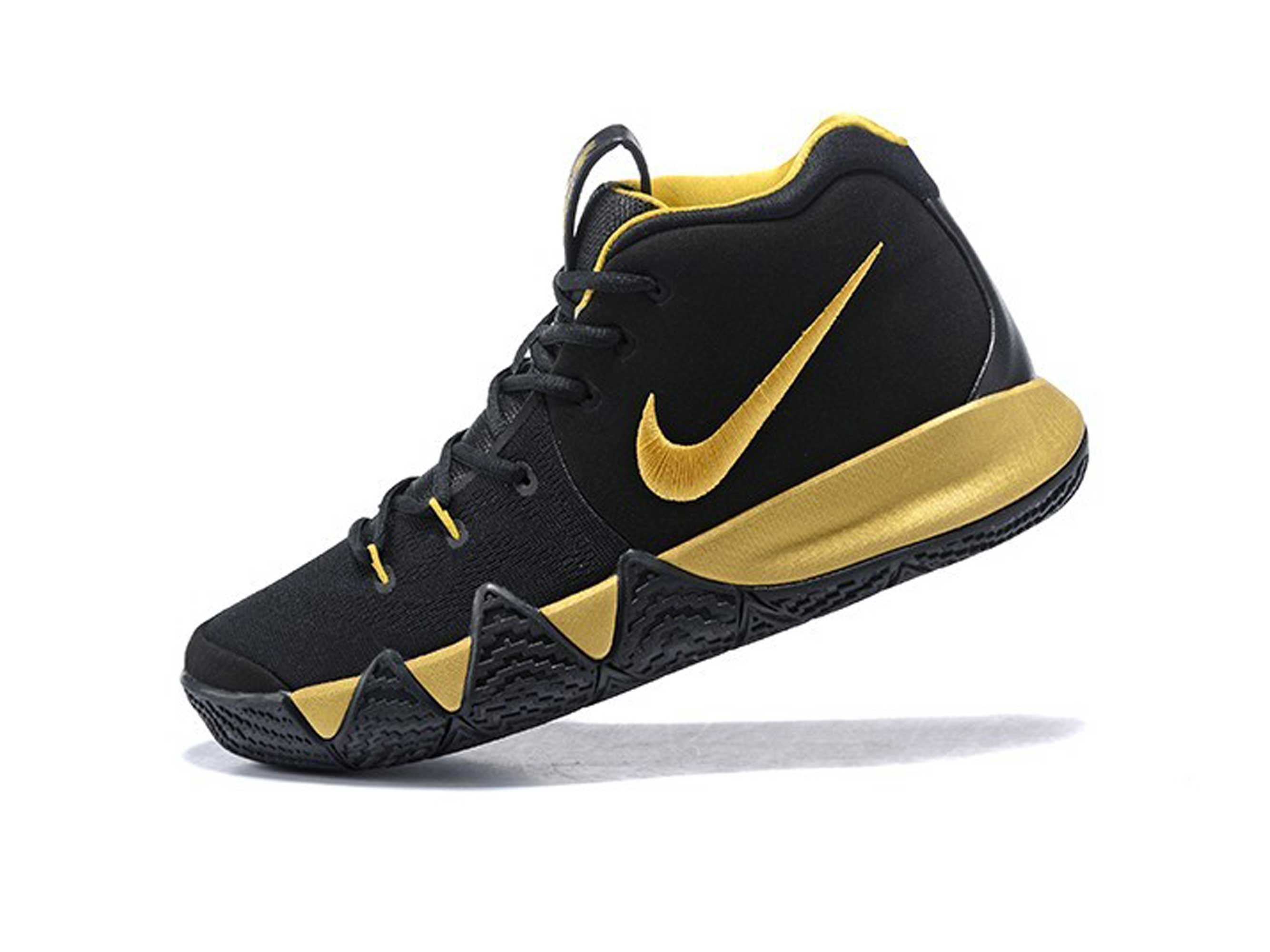 kyrie 4 gold and black