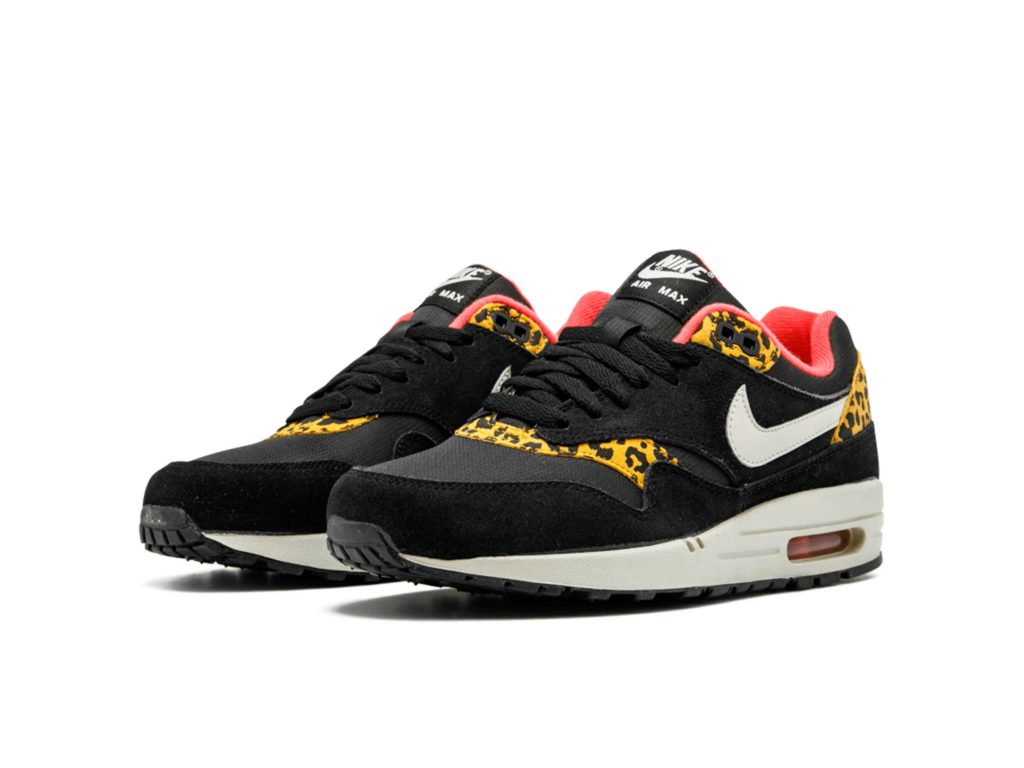 nike air max 1 fb woven black leopard