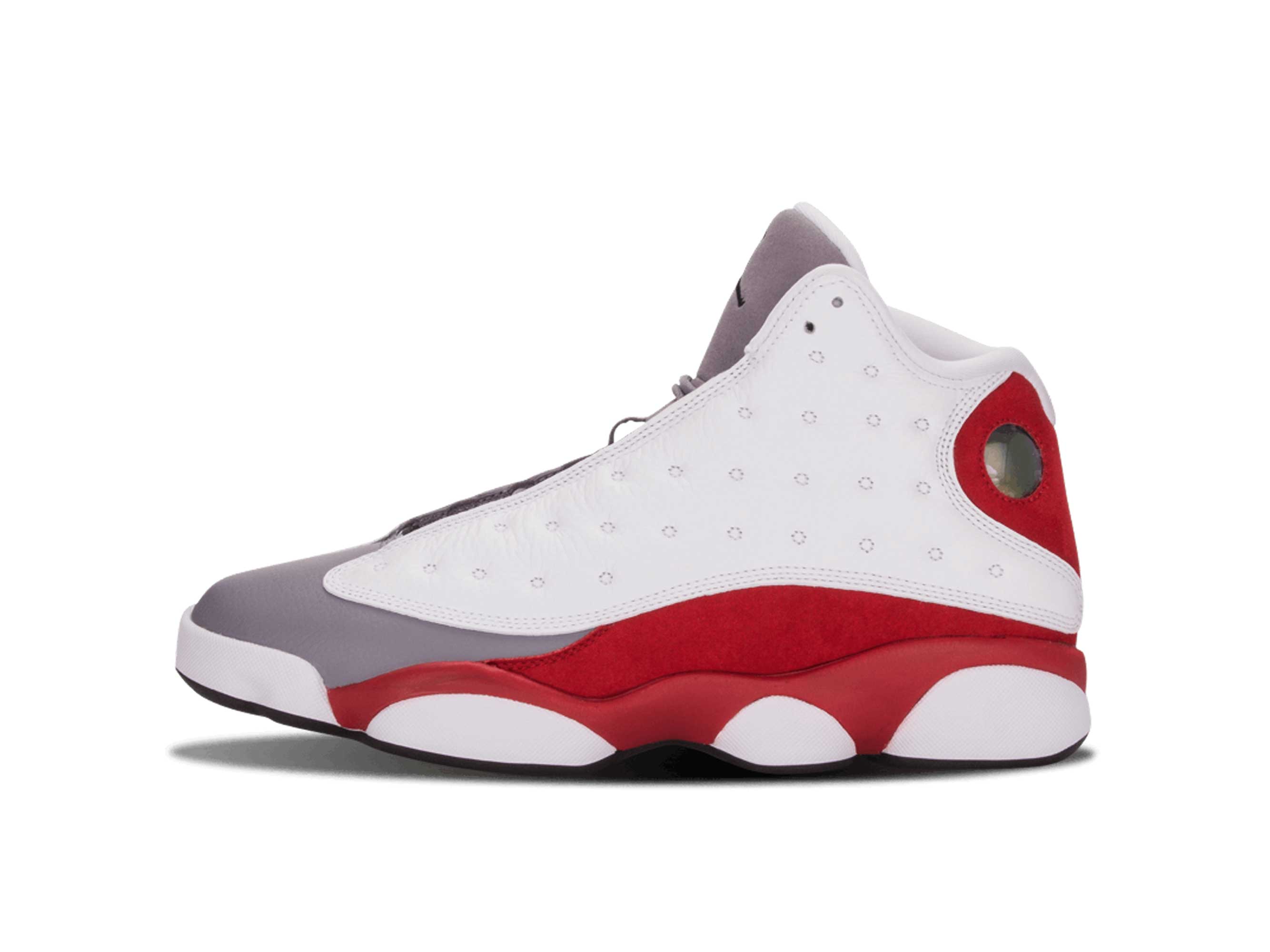 jordan 13 white red and grey