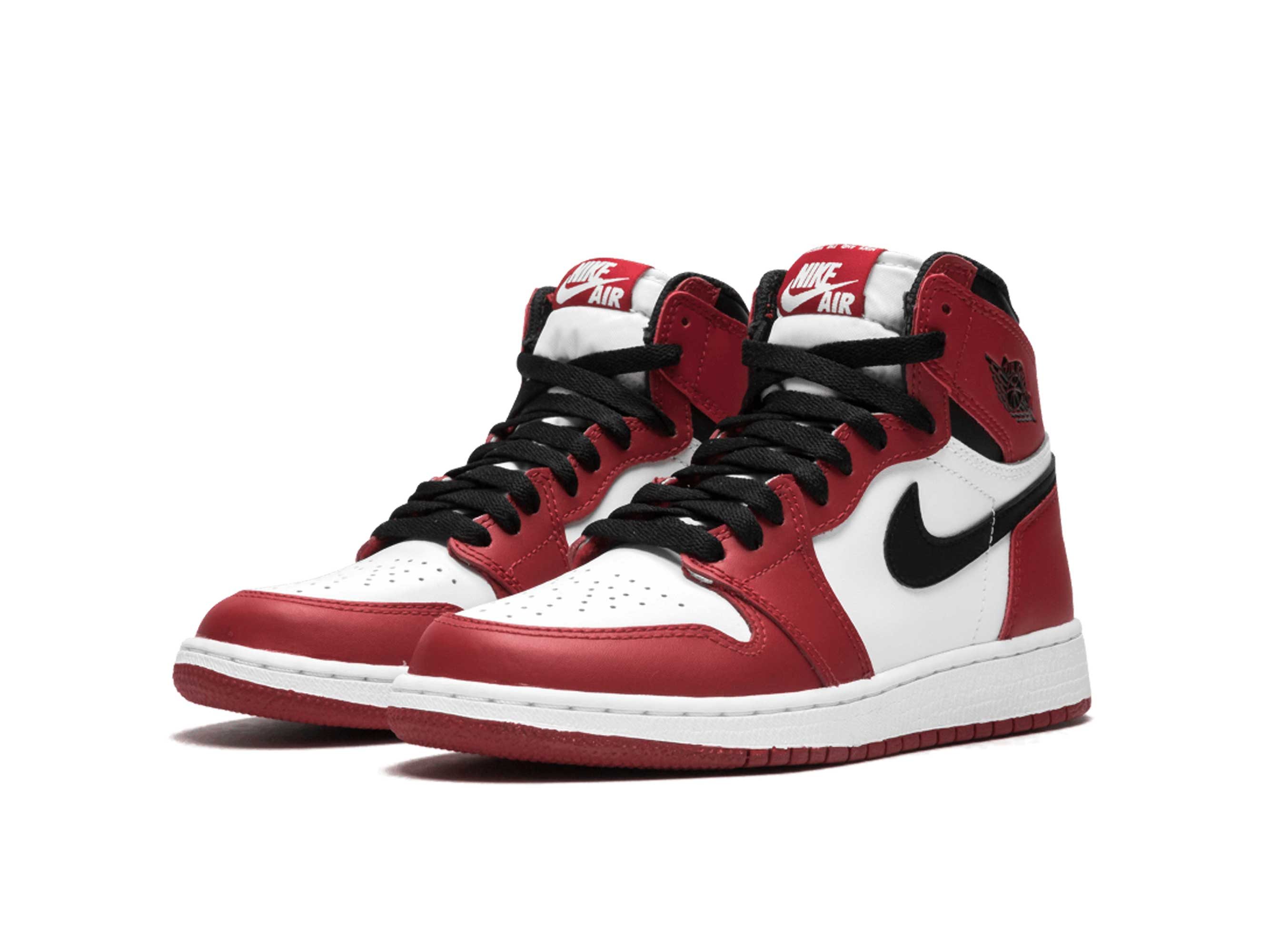 red nike air jordan 1