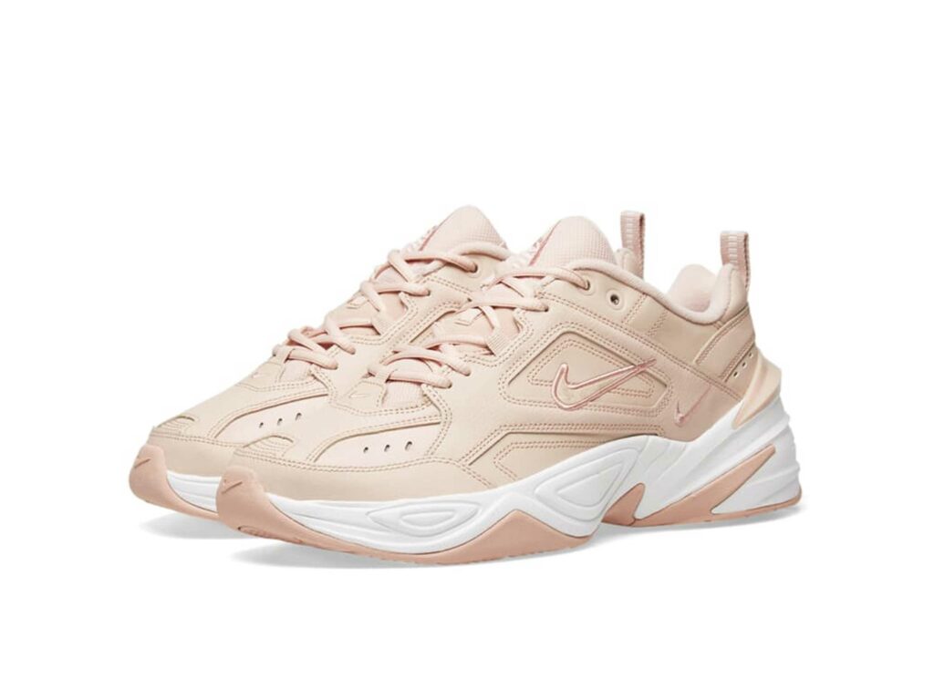 nike m2k tekno white black pink