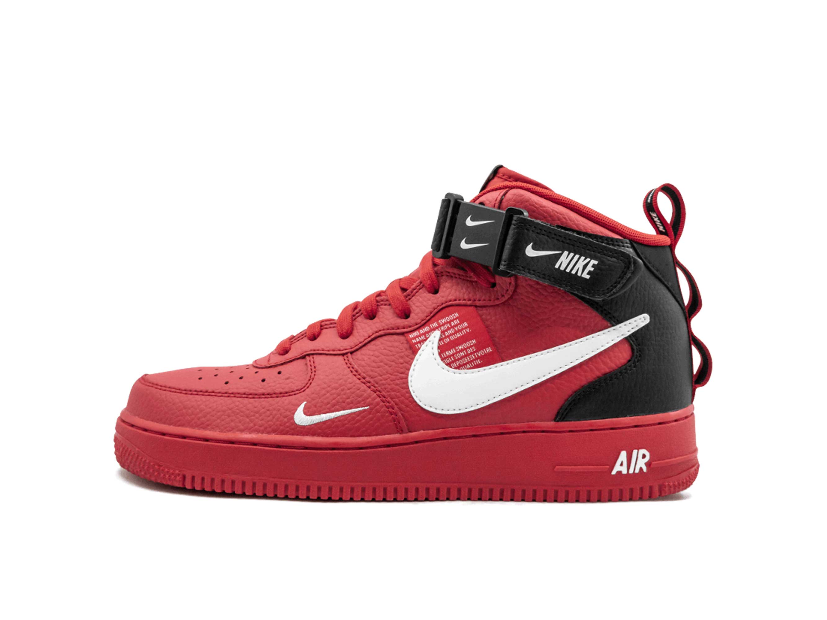 nike air force one mid 7 lv8 red