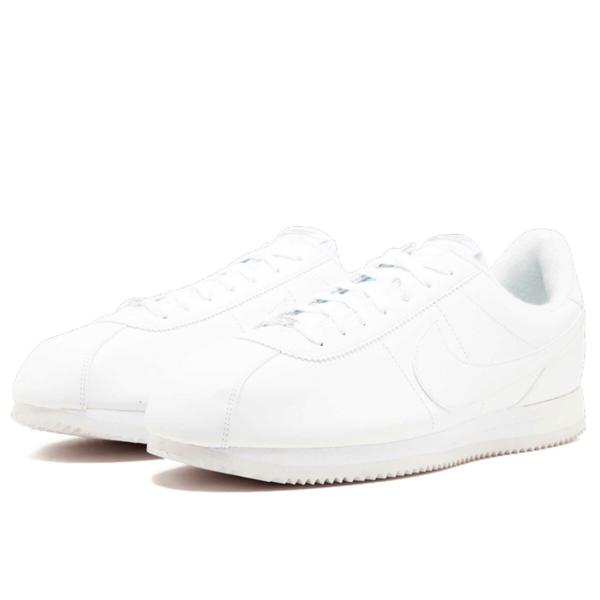 nike cortez plain white