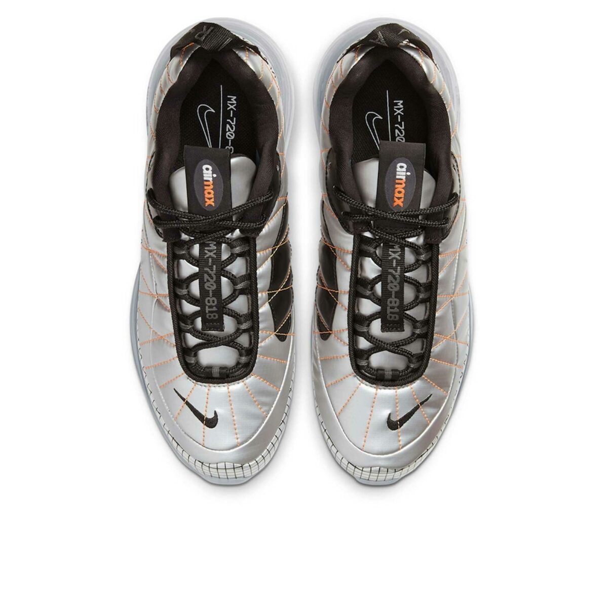 nike air max 720-818 metallic silver black total orange BV5841_001