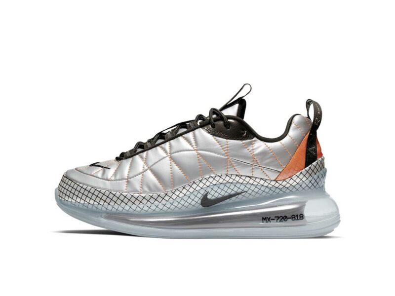nike air max 720-818 metallic silver black total orange BV5841_001 купить