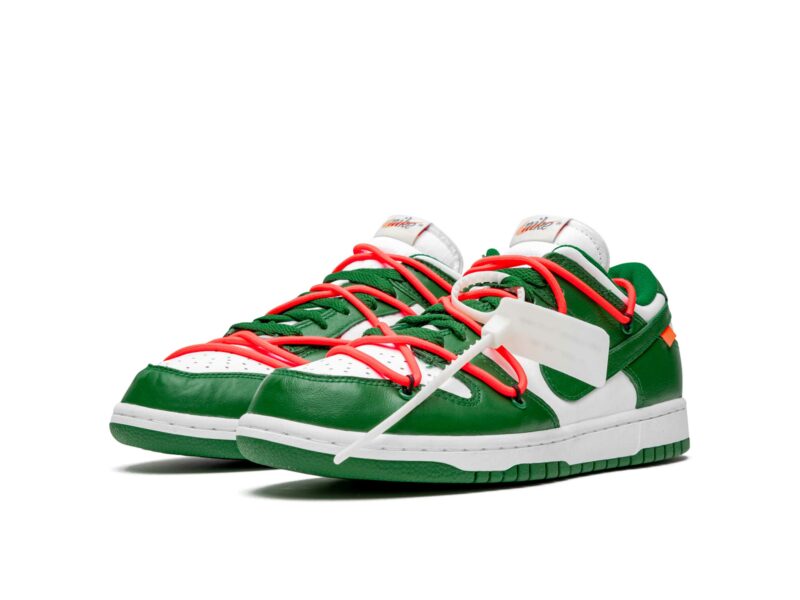 nike dunk low off-white - pine green CT0856_100 купить