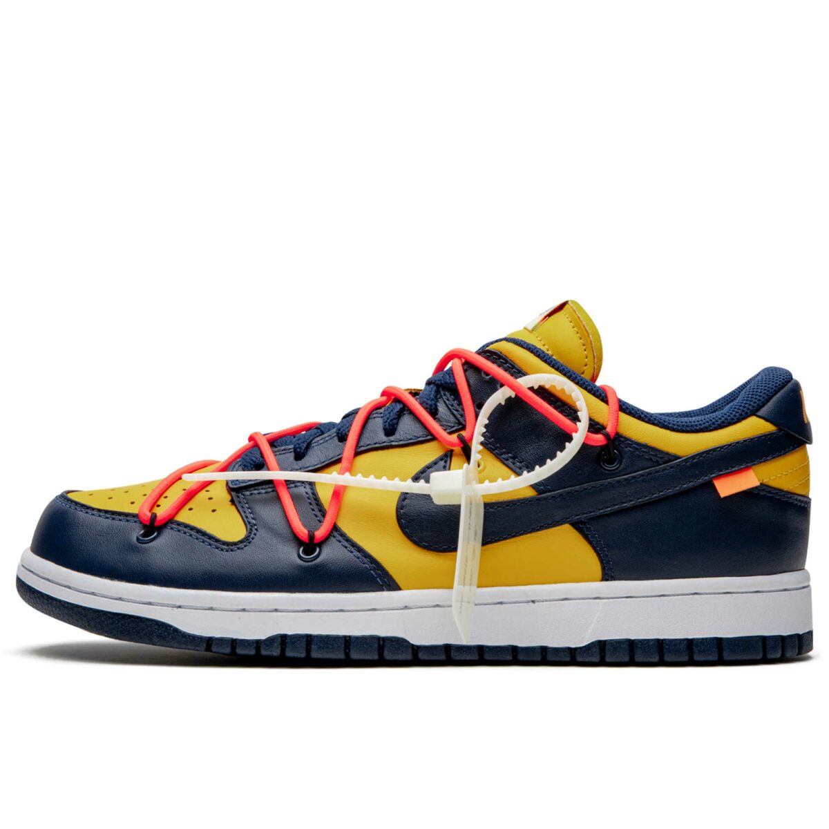 nike dunk low off-white — university gold CT0856_700