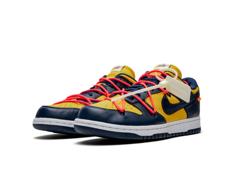 nike dunk low off-white - university gold CT0856_700 купить