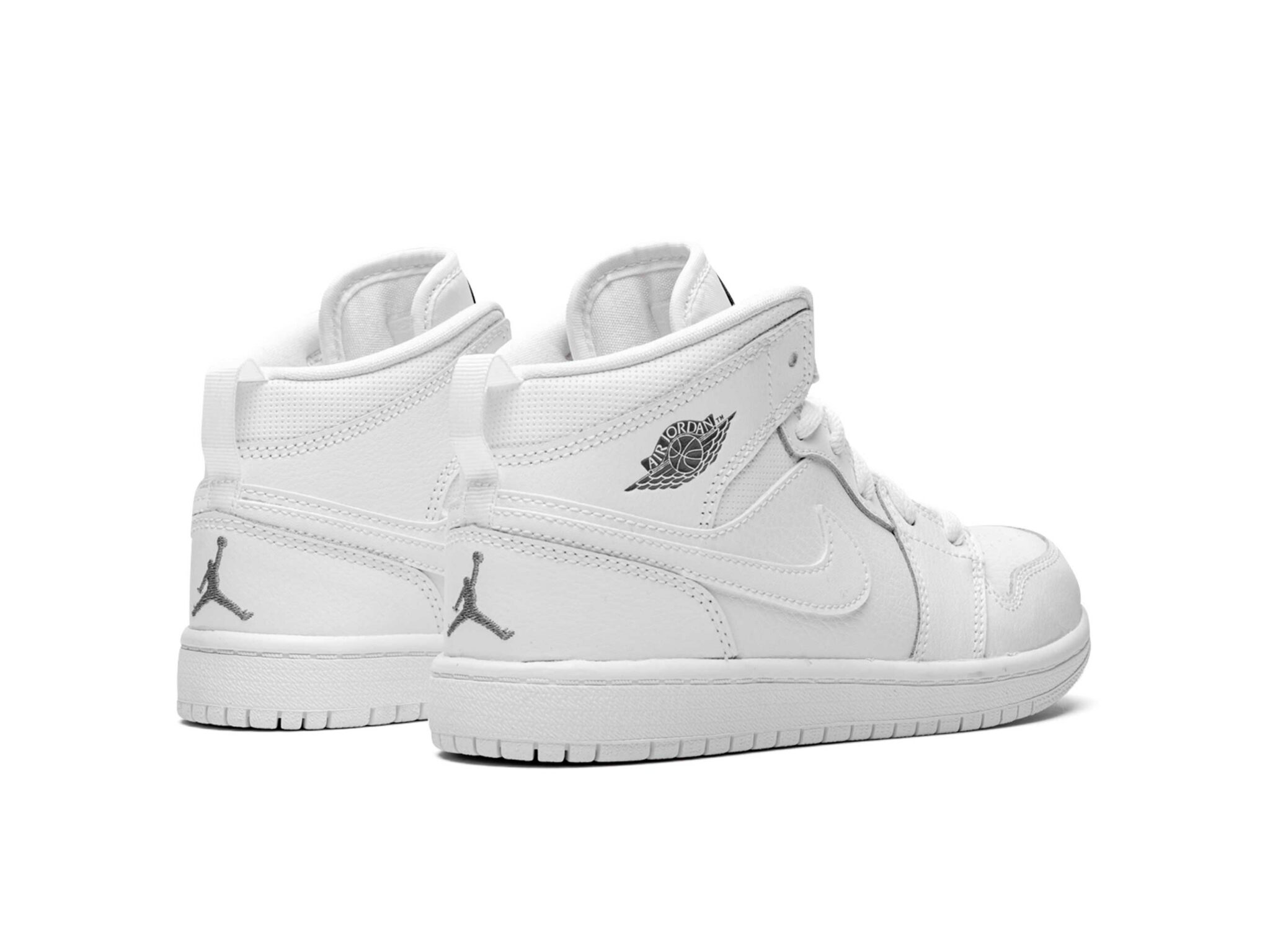 Jordan 1 Mid Triple White