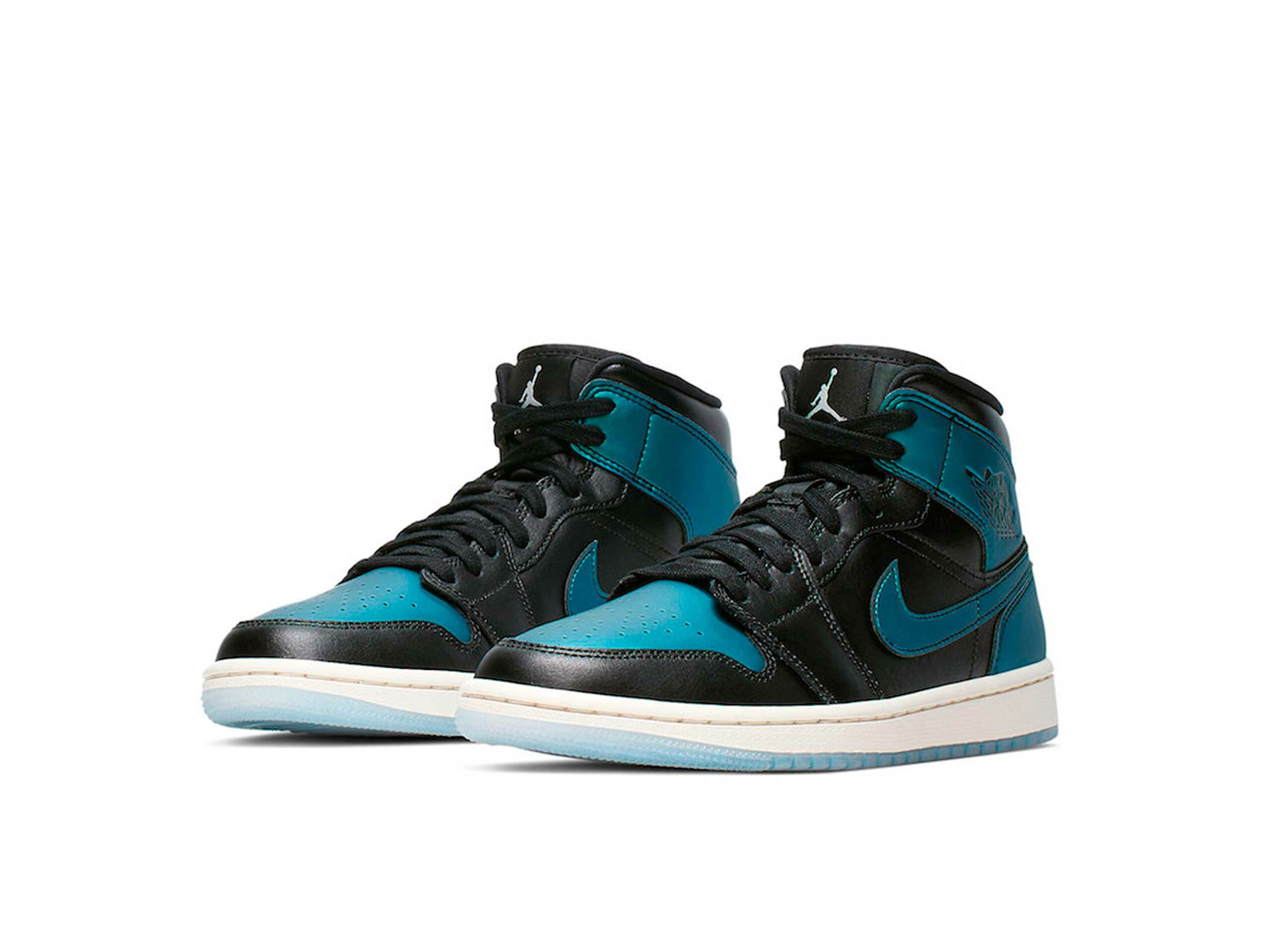 nike jordans mid blue