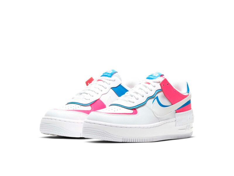 nike air force 1 shadow pink blue CU3012_111 купить