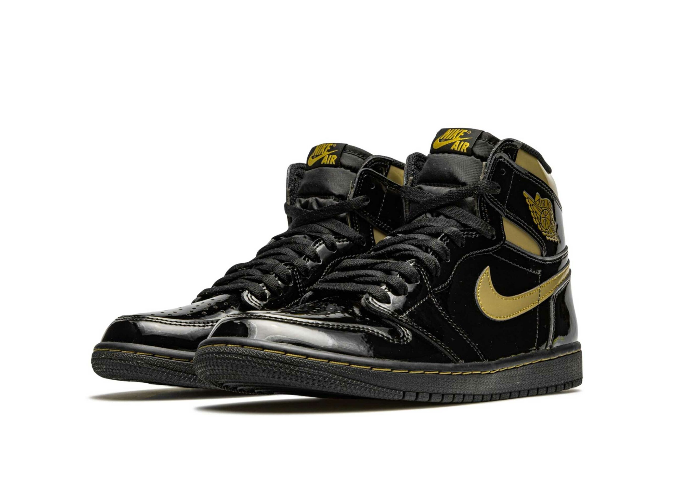 black and gold 1 jordan