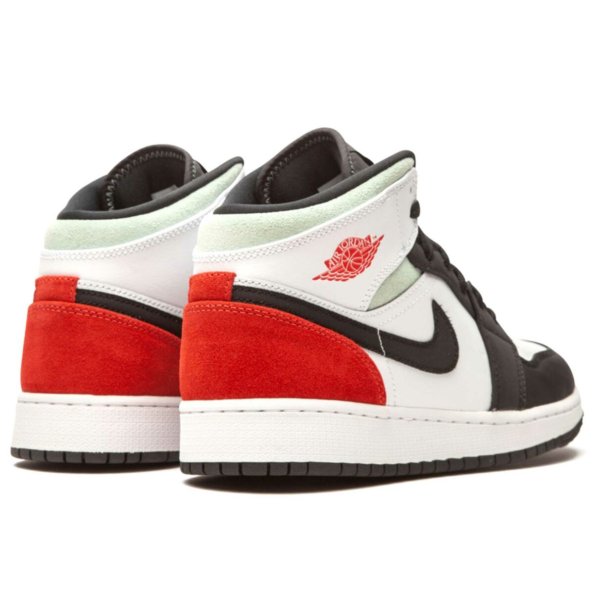 nike air Jordan 1 retro mid se gs red grey black toe BQ6931_100