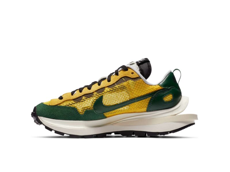nike x sacai vaporwaffle yellow green CV1363_700 купить