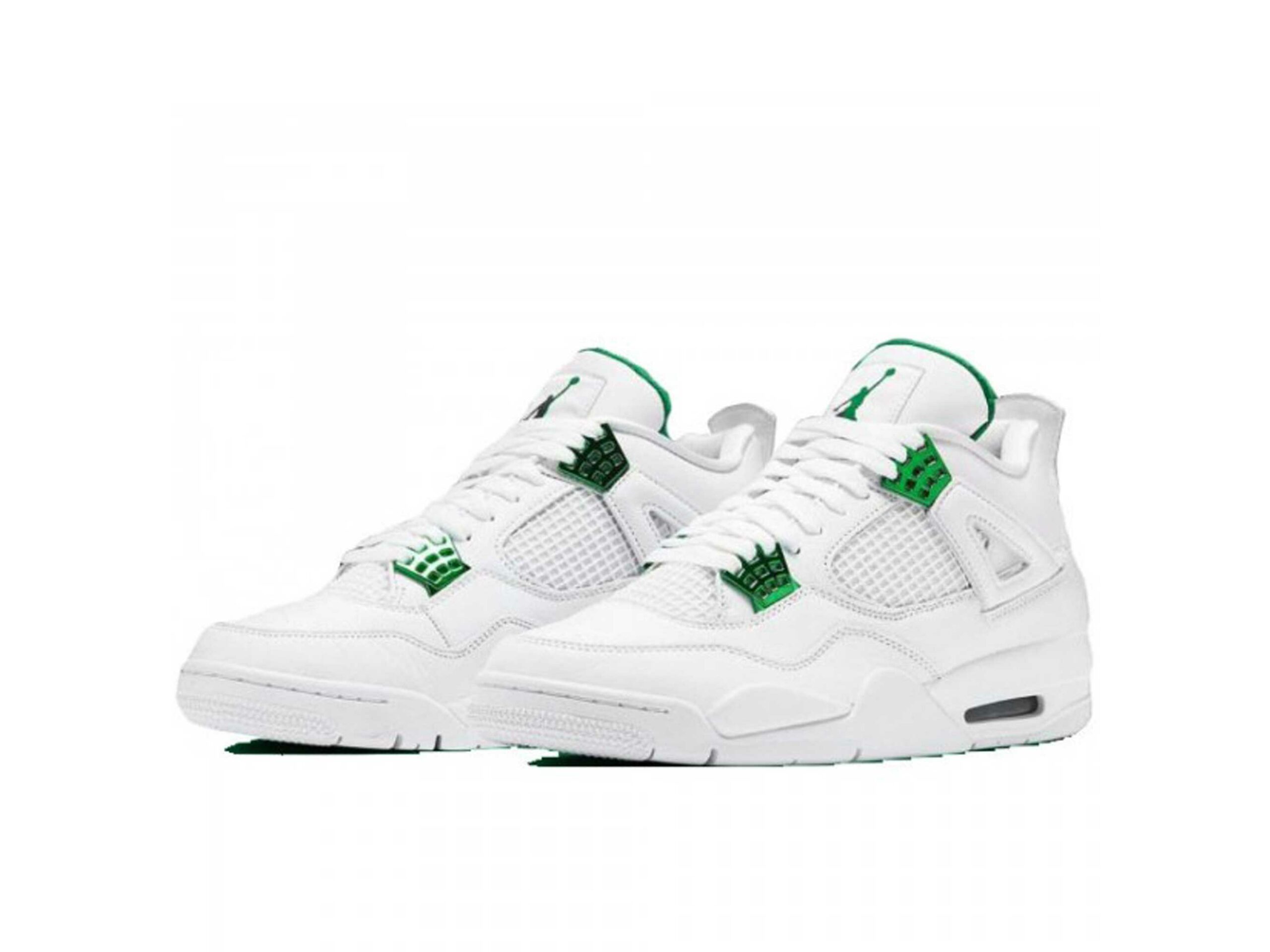 nike air Jordan 4 white green купить