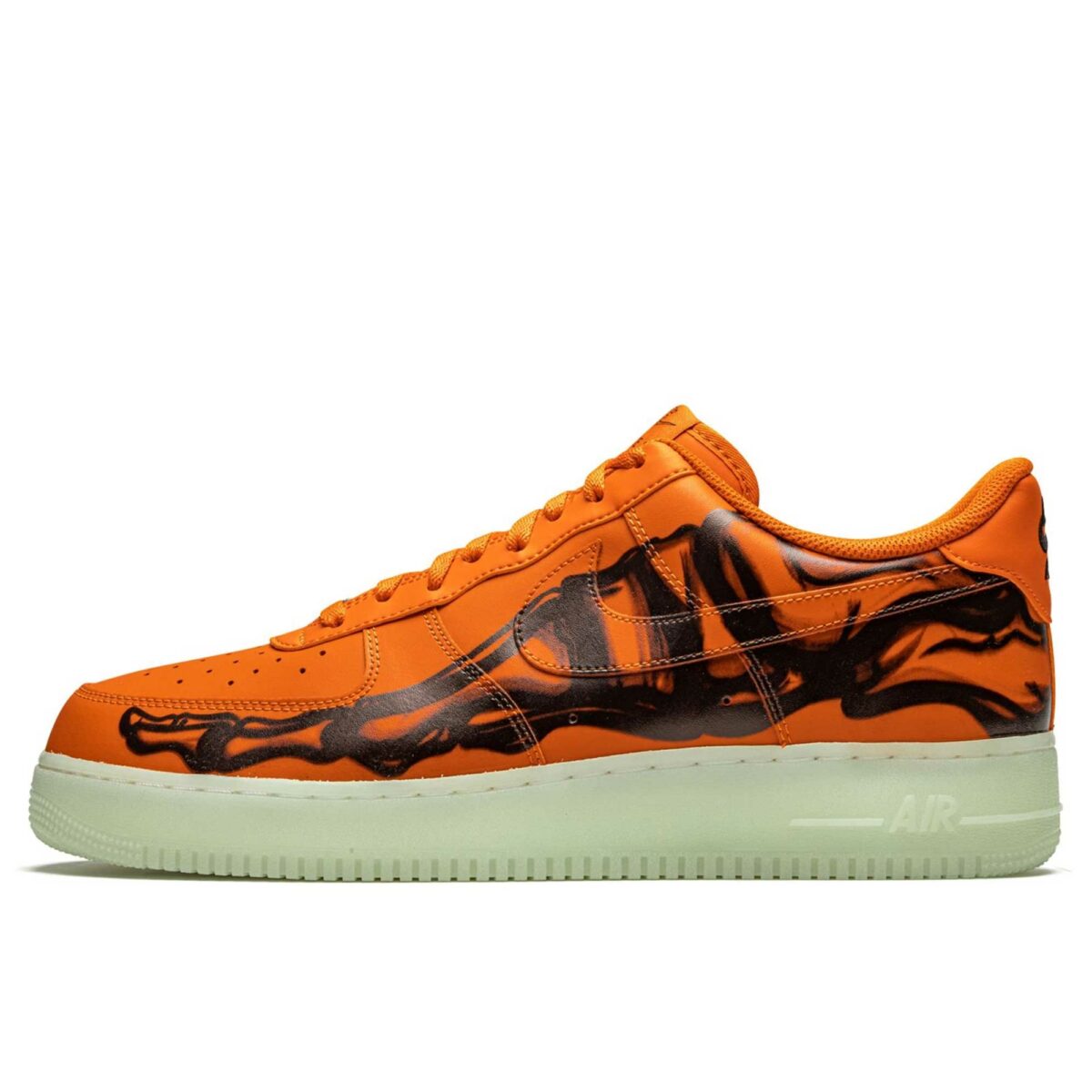 nike air force 1 low orange skeleton CU8067_800