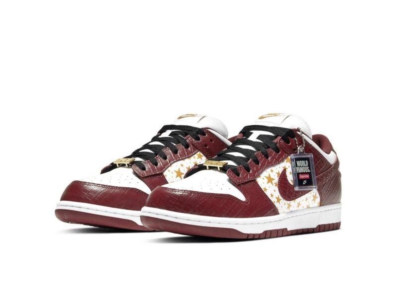 supreme x nike sb dunk low metallic gold-barkroot brown DH3228_103 купить