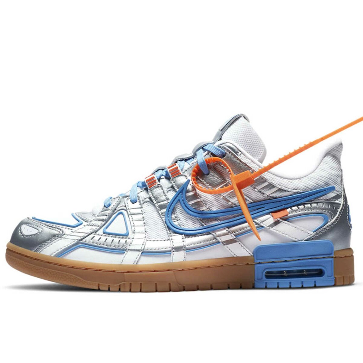 off-white x nike air rubber dunk university blue white CU6015_100