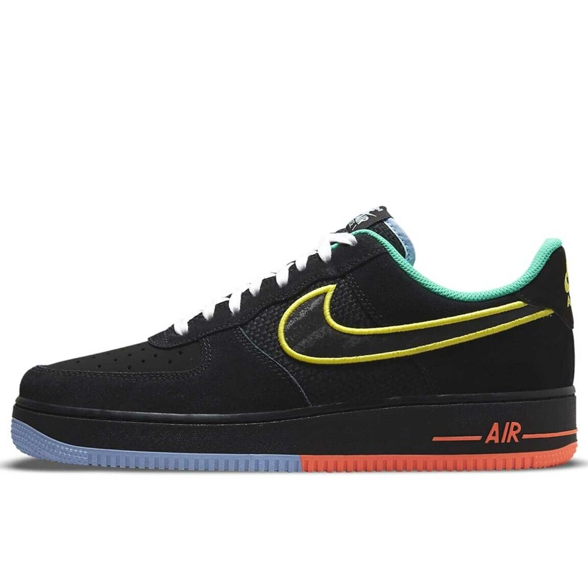 nike air force 1 low peace and unity black green red blue DM9051_001