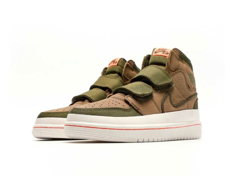 nike air Jordan 1 retro high double strap olive canvas AQ7924_305 купить