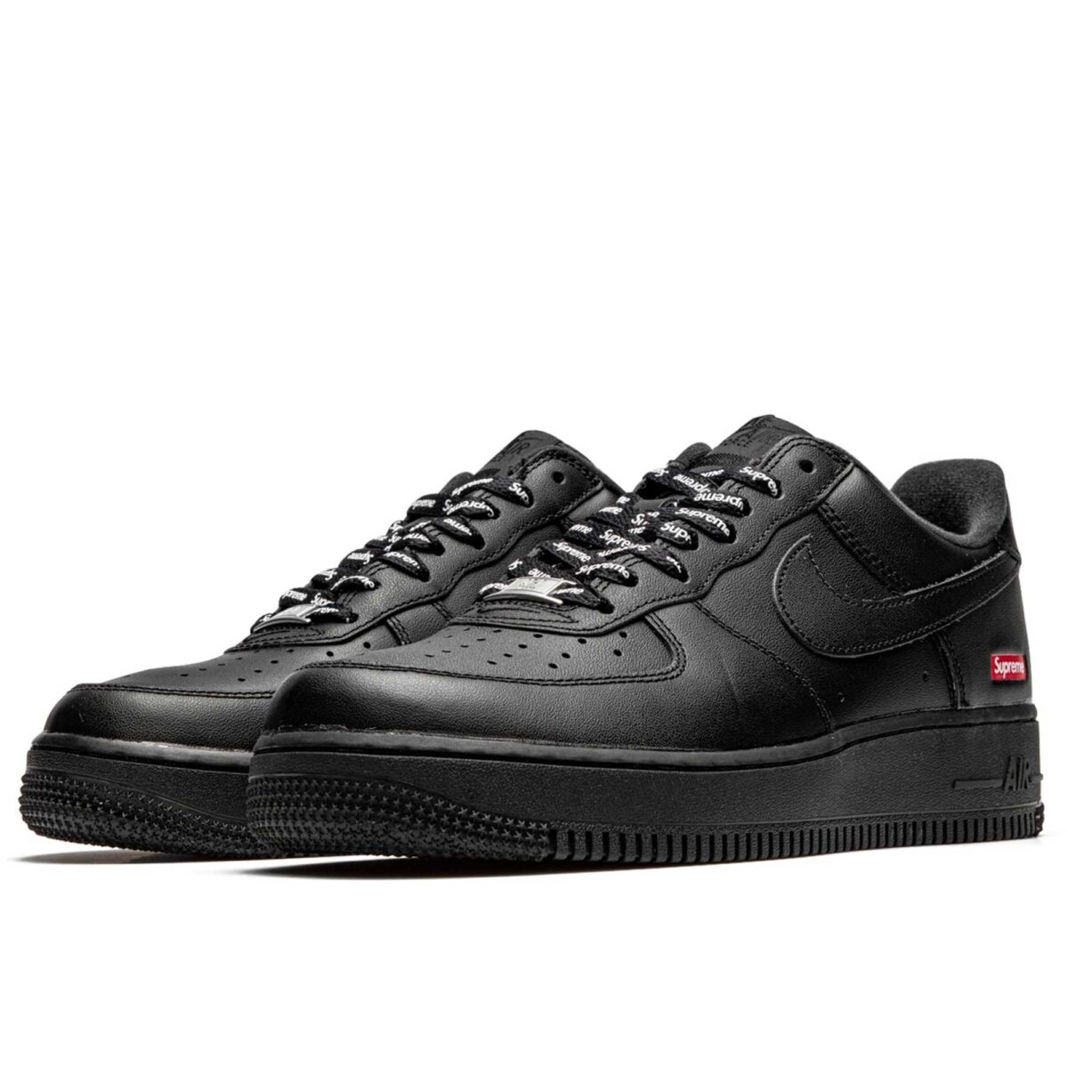 Nike Air Force 1 Low Supreme Mini Box Logo Black CU9225_001 купить